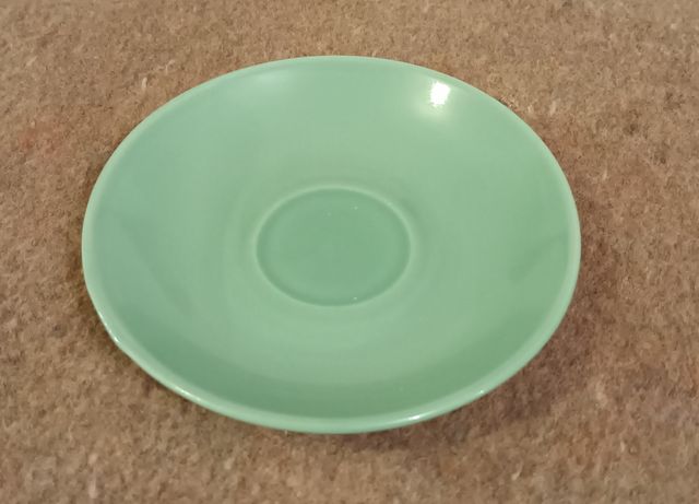 4 Piattini per Tazzine in Ceramica Verde