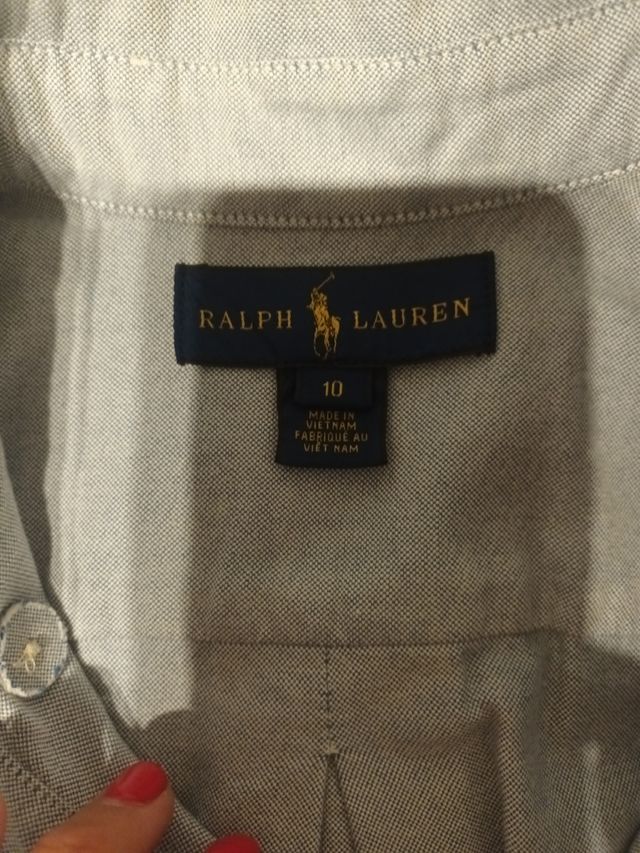 camisas niño tallas 8 y 10 Ralph laurent scalpers