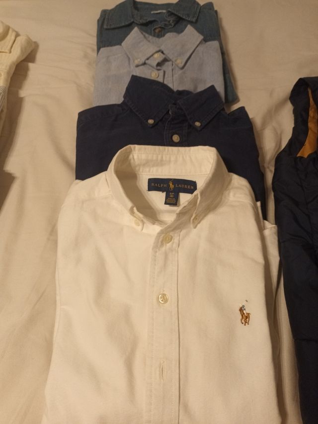 camisas niño tallas 8 y 10 Ralph laurent scalpers