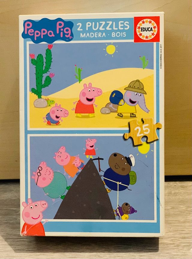 Dos Puzzle de Peppa Pig de 25 piezas
