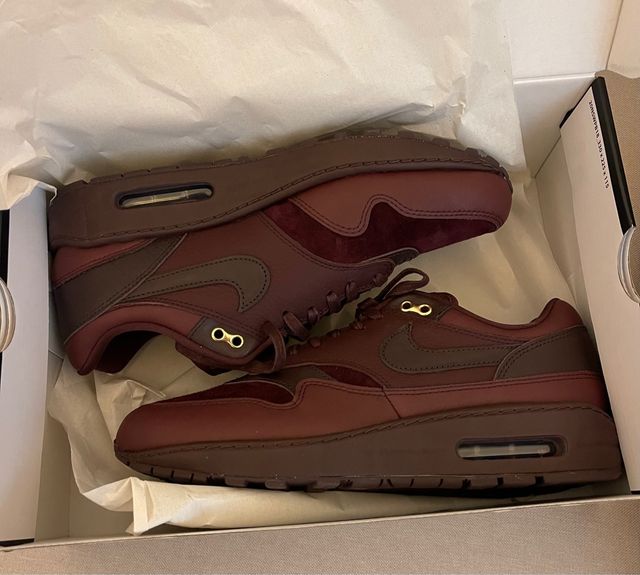 Air Max 1'87 NBHD Burgundy Crush. EDICIÓN LIMITADA