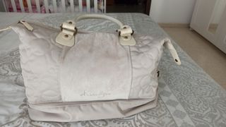 Bolso beige maternidad