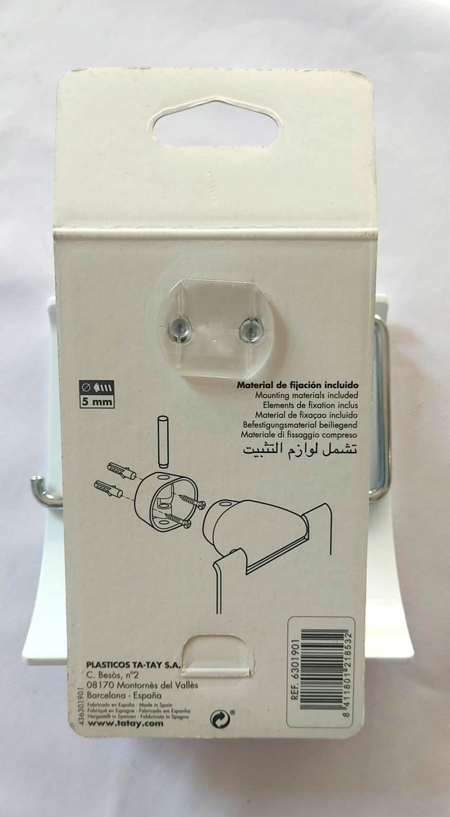 Portarollos Papel Higiénico Baño Tatay NUEVO