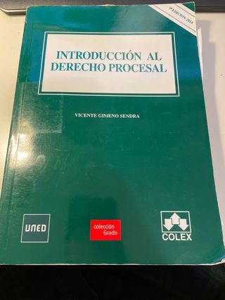 UNED - Libro de introducción al derecho procesal