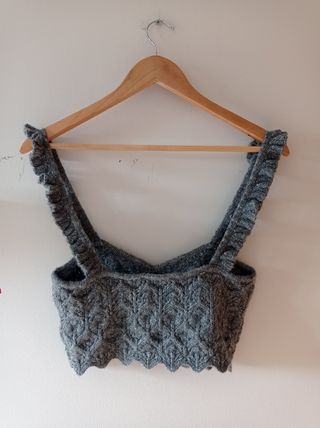 Elegante top de punto invierno Zara. Tirantes