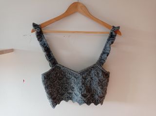 Elegante top de punto invierno Zara. Tirantes