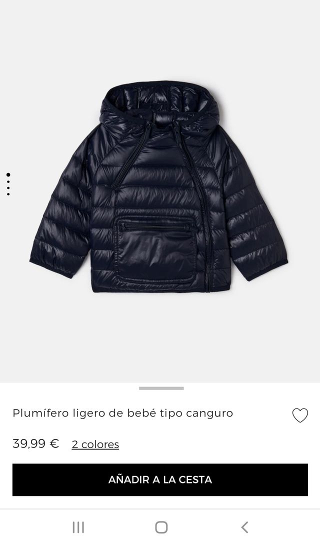 CHAQUETA PLUMIFERO BASS10 PARA BEBÉ