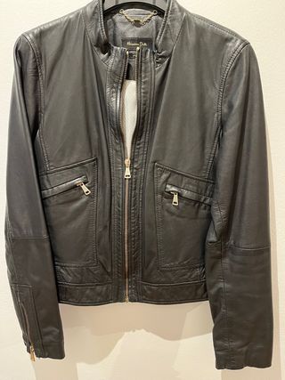 Chaqueta piel ovina negra Massimo Dutti M