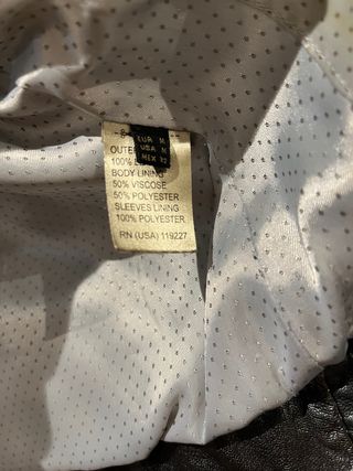 Chaqueta piel ovina negra Massimo Dutti M