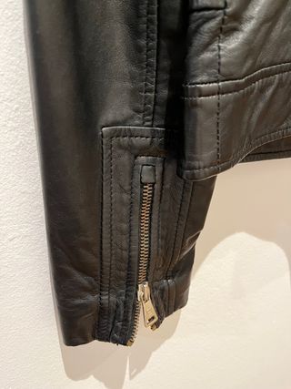Chaqueta piel ovina negra Massimo Dutti M