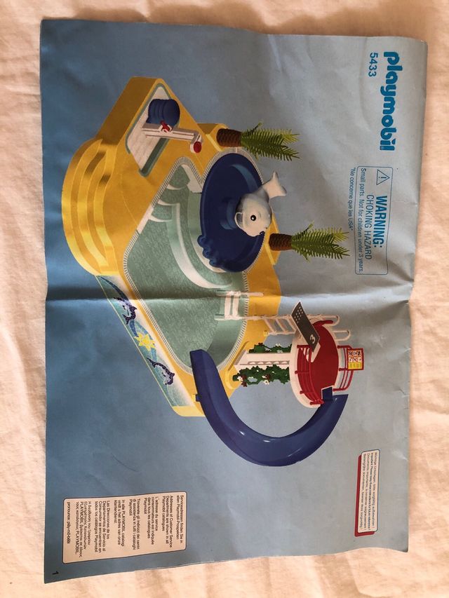 PLAYMOBIL PISCINA DE NIÑOS CON FUENTE BALLENA.