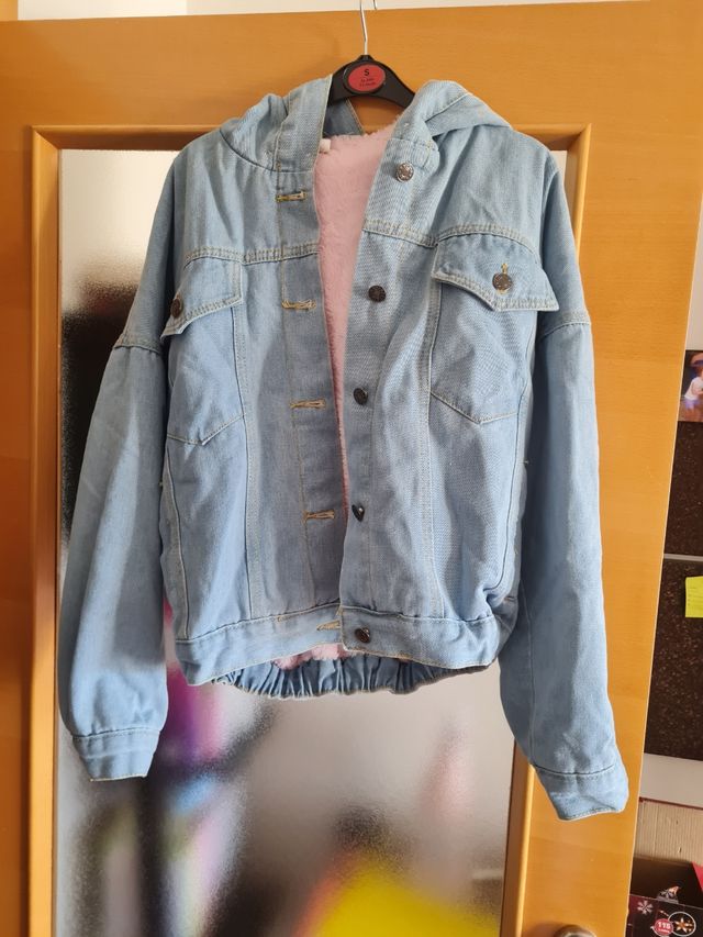 Bomber vaquera con capucha