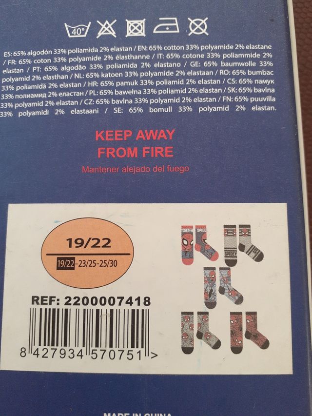 pack 5 calcetine super Hero.