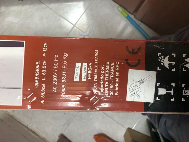 Emisor térmico de aluminio 600w