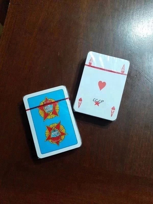 Carte poker bridge unione sovietica urss cccp 2 pz