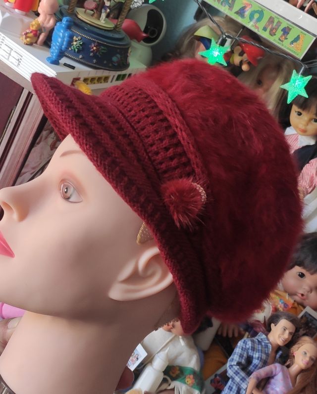 Gorra  de pelo de angora