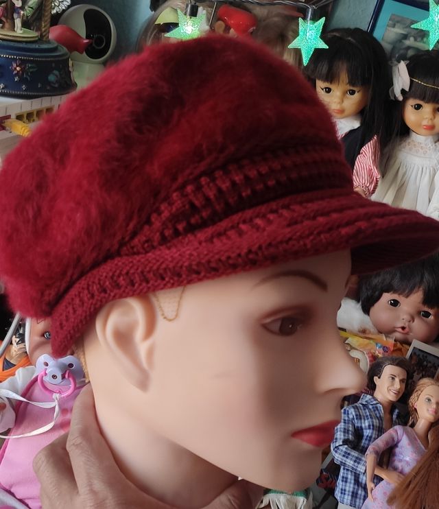 Gorra  de pelo de angora