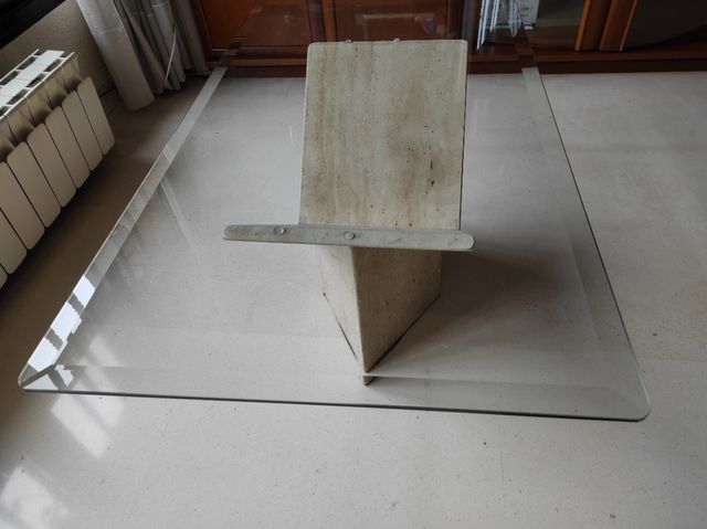 Conjunto de mesa comedor, mesa centro y mesa auxil