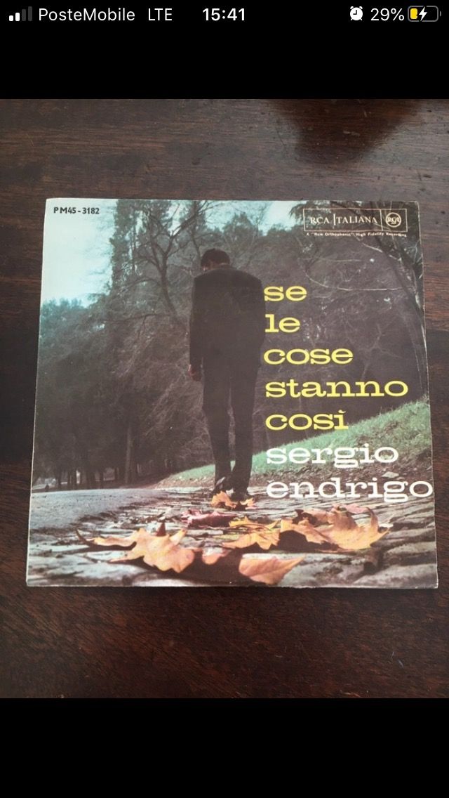 Sergio Endrigo 45 giri