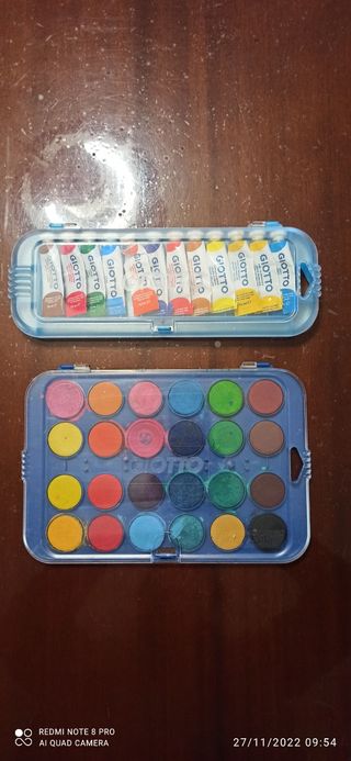 Tempera e acquerelli