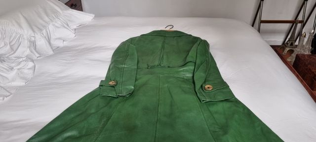 Gabardina cuero GASSY JACK 1970s, Vintage Rare
