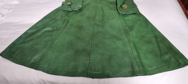 Gabardina cuero GASSY JACK 1970s, Vintage Rare