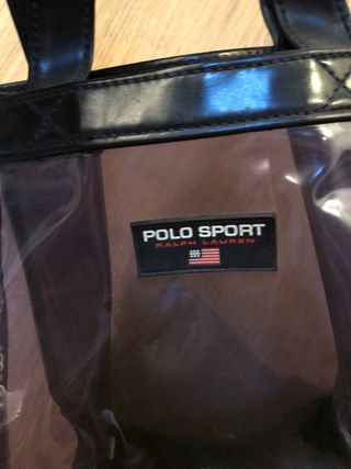 Bolso polo sport transparente vintage