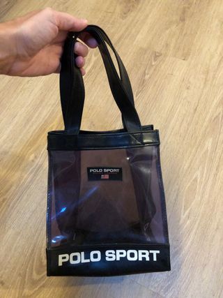 Bolso polo sport transparente vintage