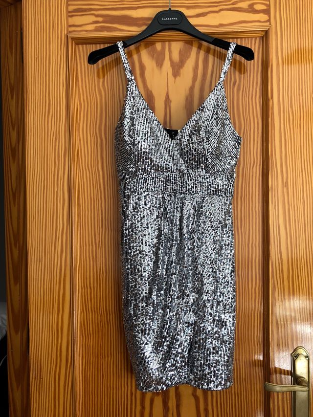 Vestido de lentejuelas T. XS
