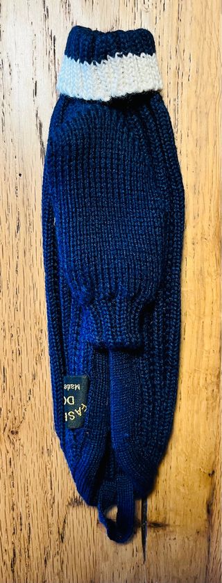 Maglioncino cani blu e bianco tg 21