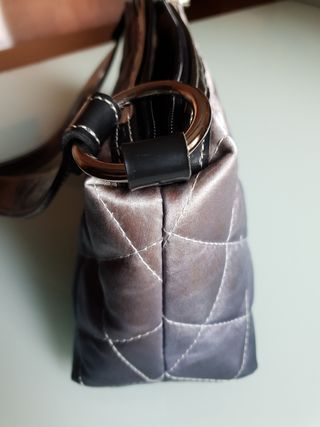 bolso negro gris 