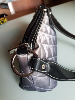 bolso negro gris 