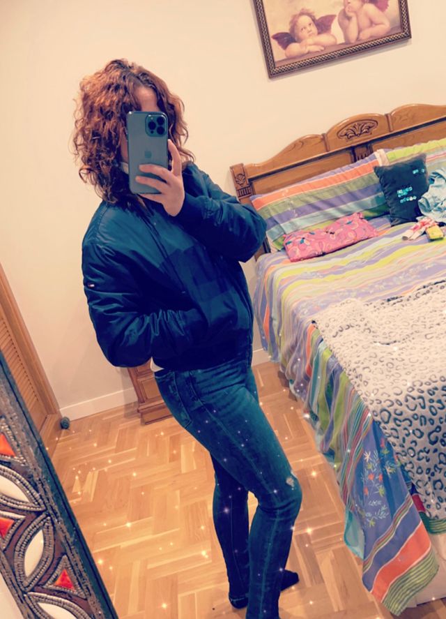 Cazadora bomber azul marino tommy jeans nueva