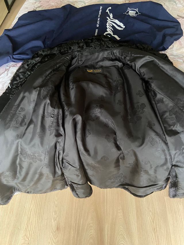 Chaquetón de muton con apliques des astracan