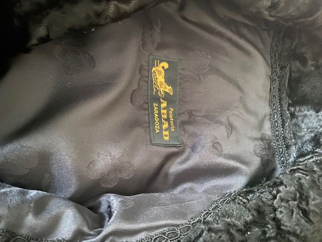 Chaquetón de muton con apliques des astracan