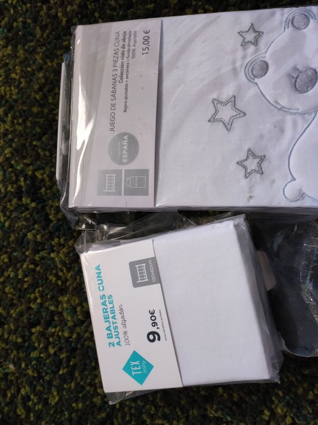 Lote sábanas cuna a estrenar