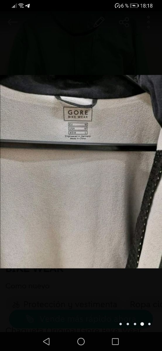 CHAQUETA ORIGINAL GORE BIKE WEAR