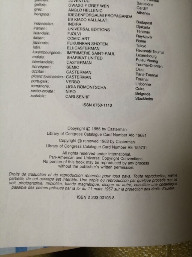 Tintin Les cigares Du Pharaon