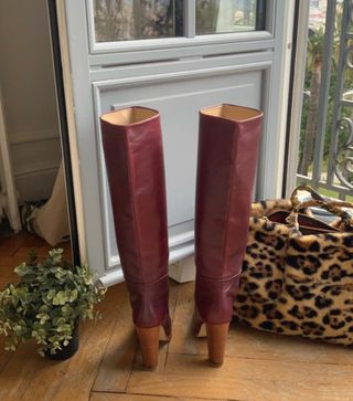 Botas altas Burdeos