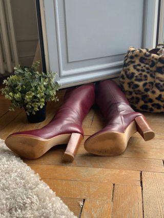 Botas altas Burdeos