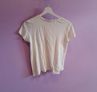 Camiseta Blanca Con Estampado XS.