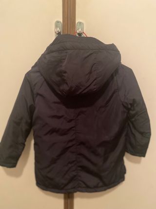 Chaqueta de abrigo-Mango niño. Azul marino T.6-7