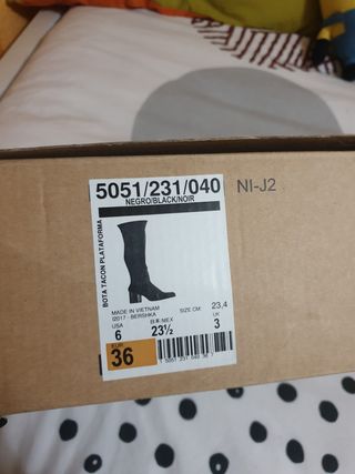 Botas altas negras Bershka