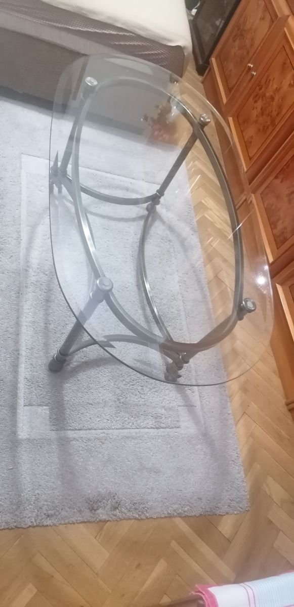 mesa de centro cristal