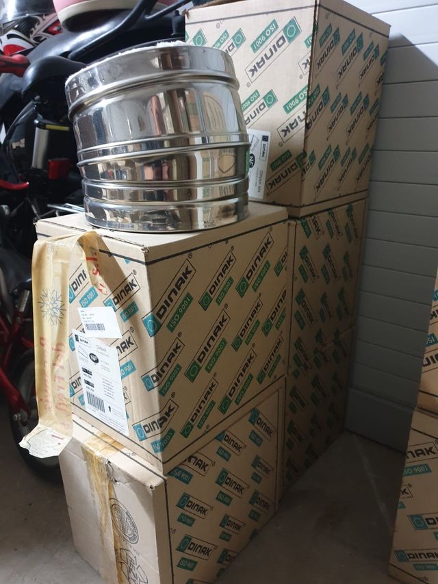 Codo de 15° Dinak 120mm diámetro interior