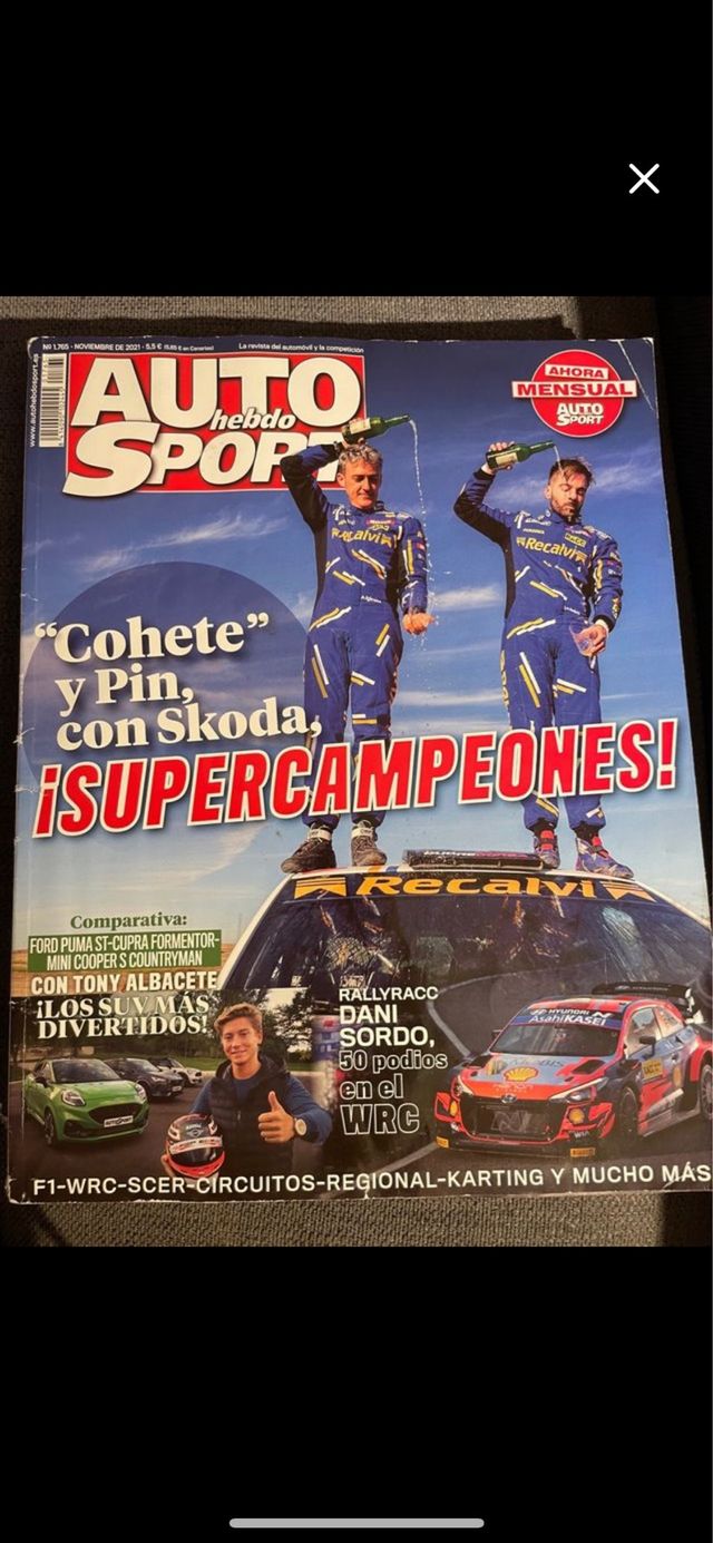 Lote 8 revistas Auto Hebdo Sport