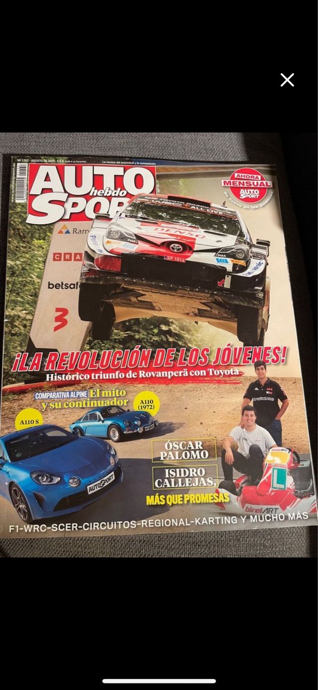 Lote 8 revistas Auto Hebdo Sport