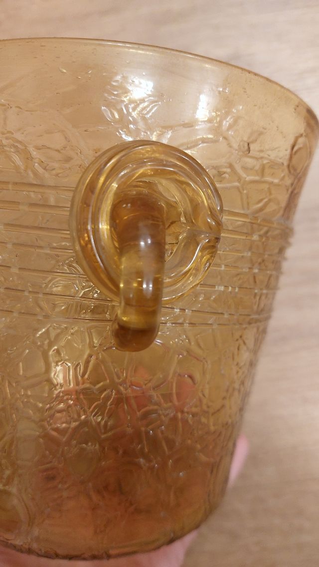 Precioso macetero o jarrón vidrio tipo Murano