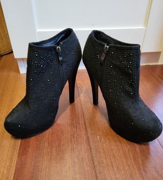 Botín negro plataforma        