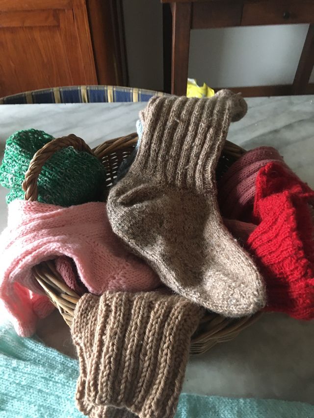 Calze lana fatte a mano